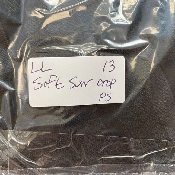 Soft Surroundings Crop Pants PS Black Geometric Notch Ankle Pull On Petite Small - Picture 13 of 13